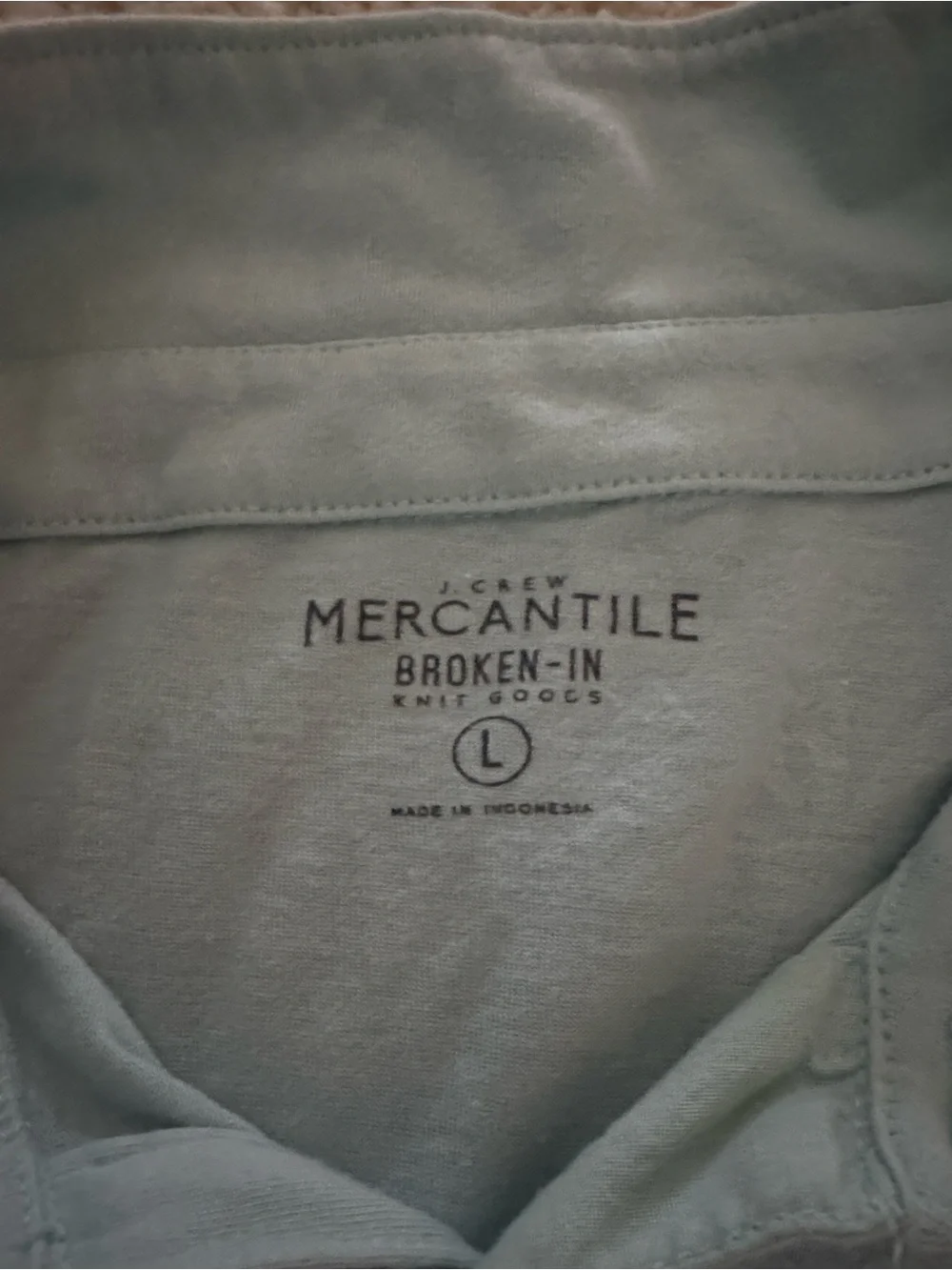 J. Crew Light Blue Short-Sleeve Henley Polo